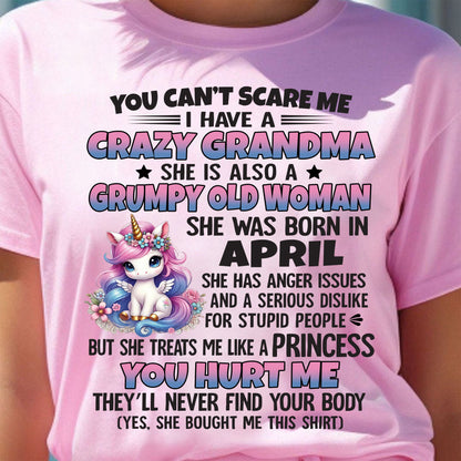 APRIL - YOU CAN'T SCARE ME - GIFT FROM GRANDMA - DTSM04 (SKU09-106-04)