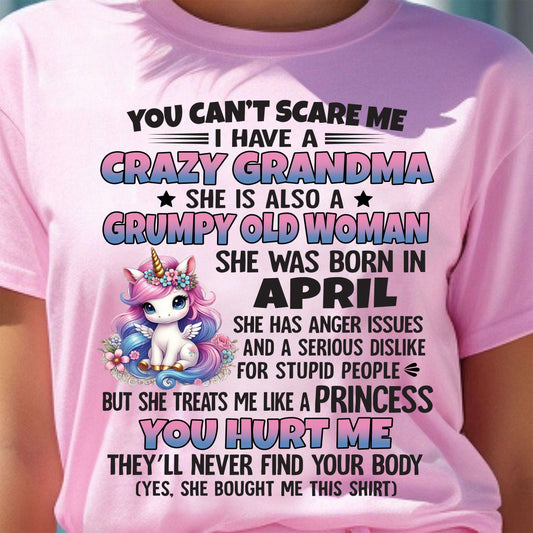 APRIL - YOU CAN'T SCARE ME - GIFT FROM GRANDMA - DTSM04 (SKU09-106-04)