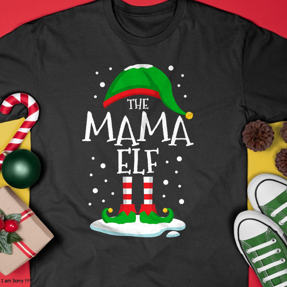 Christmas Shirts for Family, Funny christmas shirts, Christmas Unisex T-Shirt/Hoodie/Sweatshirt HLT00 - The Mama Elf Christmas Family Matching Xmas Mom Group Funny T-Shirt