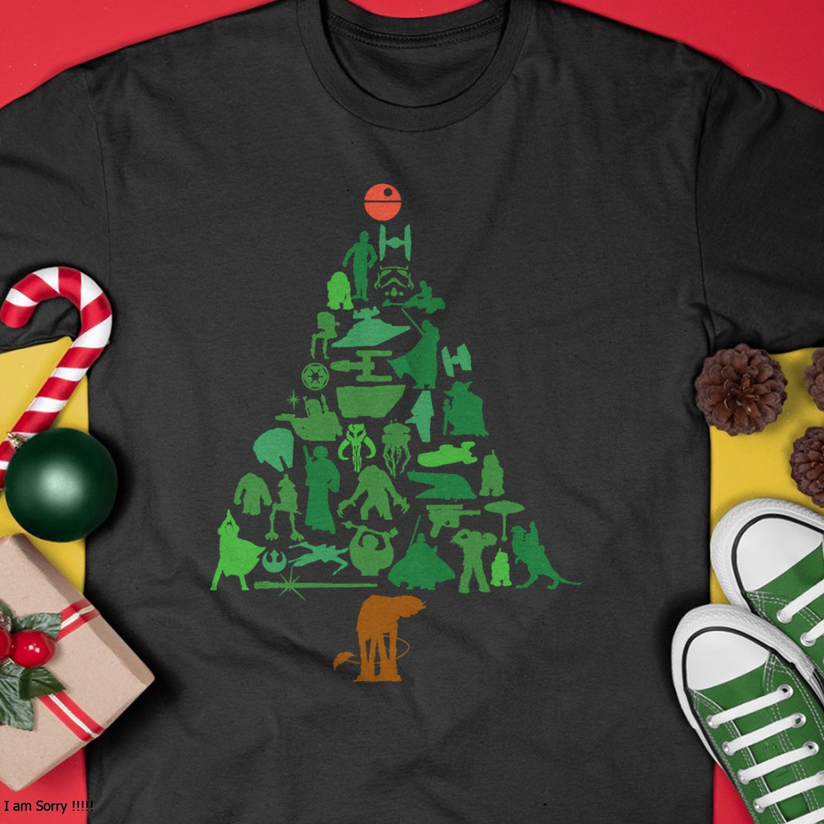 Christmas Shirts for Family, Funny christmas shirts, Christmas Unisex T-Shirt/Hoodie/Sweatshirt HLT00 - Star Wars Holiday Christmas Tree T-Shirt