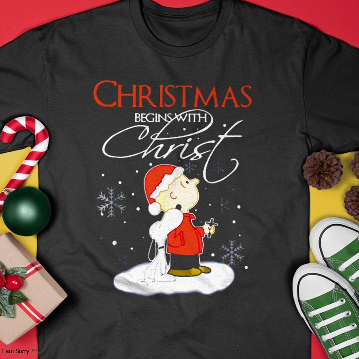 Christmas Shirts for Family, Funny christmas shirts, Christmas Unisex T-Shirt/Hoodie/Sweatshirt HLT00 - Christmas - Christmas Begins With Christ Xmas Gift Holiday costume T-Shirt