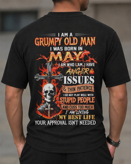 MAY - I AM A GRUMPY OLD MAN - BIRTHDAY CASUAL SUIT FOR MEN - DTSM05 (SKU2607-235-05)| Waffle casual suit M13