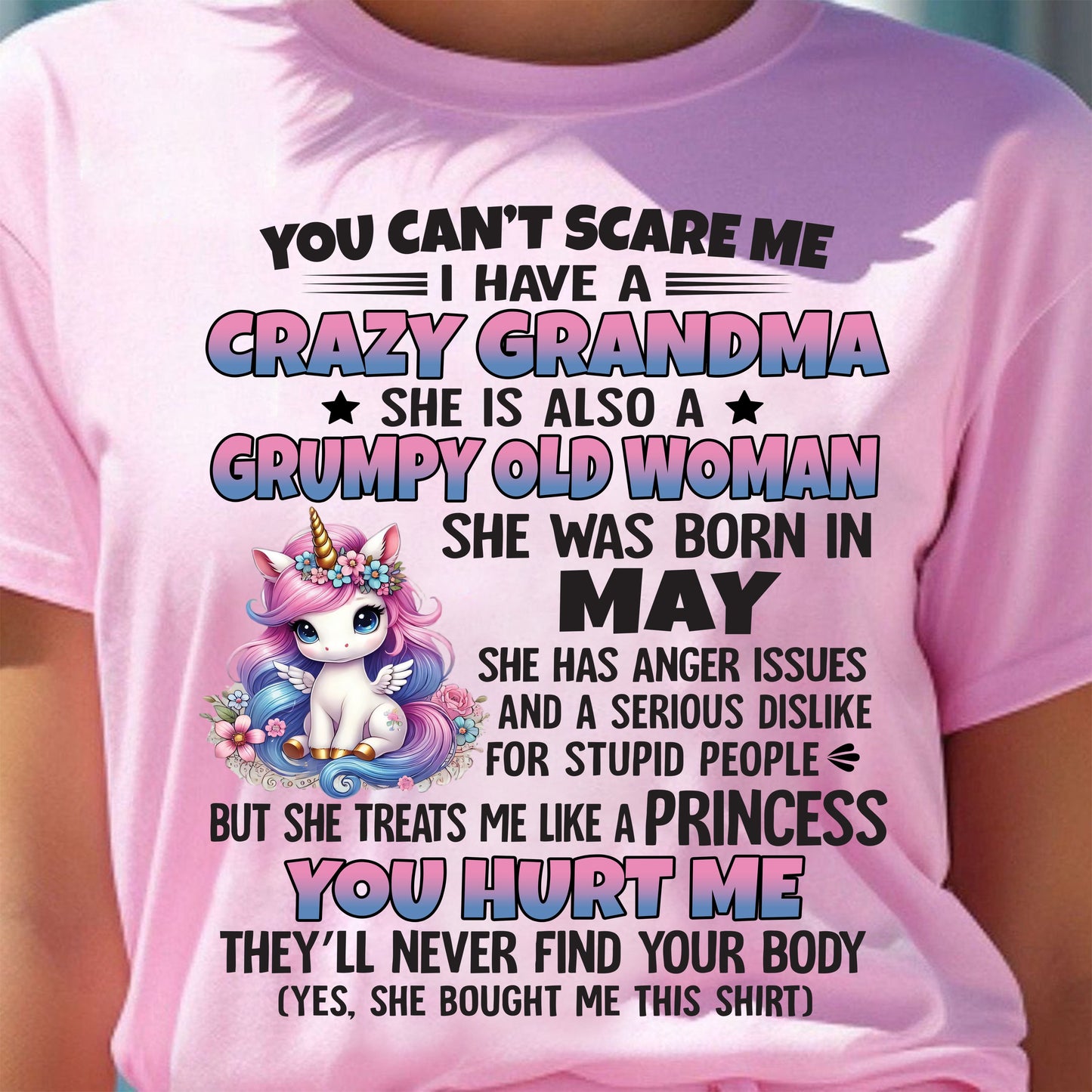 MAY - YOU CAN'T SCARE ME - GIFT FROM GRANDMA - DTSM05 (SKU09-106-05)