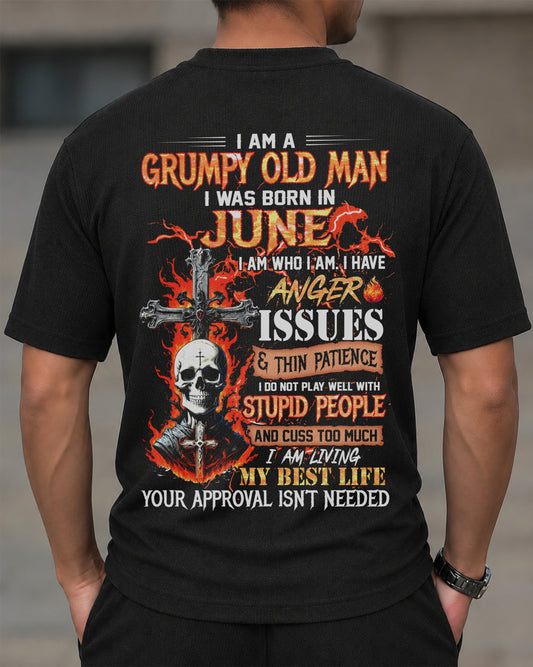 JUNE - I AM A GRUMPY OLD MAN - BIRTHDAY CASUAL SUIT FOR MEN - DTSM06 (SKU2607-235-06)| Waffle casual suit M13