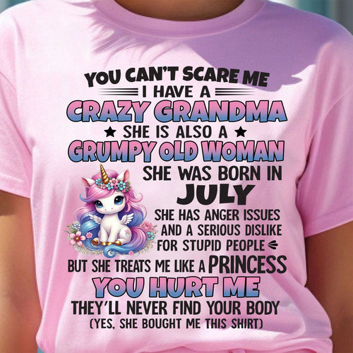 JULY - YOU CAN'T SCARE ME - GIFT FROM GRANDMA - DTSM07 (SKU09-106-07)