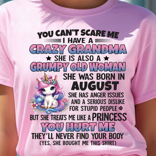 AUGUST - YOU CAN'T SCARE ME - GIFT FROM GRANDMA - NTTD08 (SKU09-106-08)