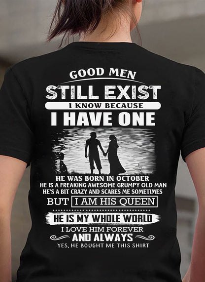 OCTOBER - GOOD MEN STILL EXIST - PERFECT GIFT FROM HUSBAND, BOYFRIEND - DTSM10 (SKU2607-180-10)