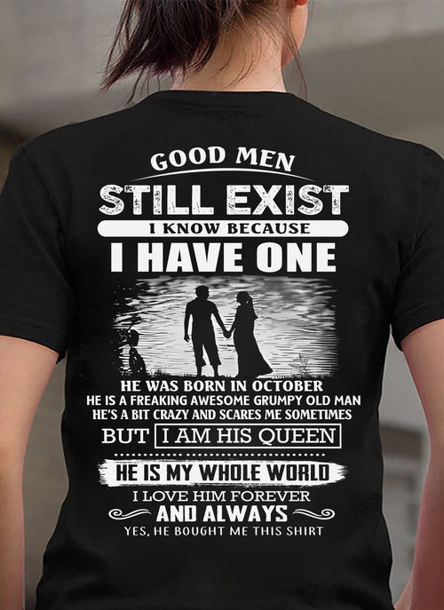 OCTOBER - GOOD MEN STILL EXIST - PERFECT GIFT FROM HUSBAND - DTSM10 (SKU2607-180-10)