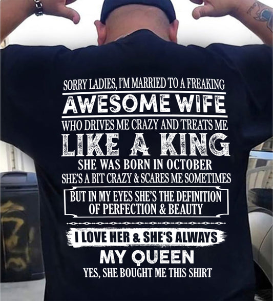 SORRY LADIES, I'M MARRIED WITH HER - SHE WAS BORN IN OCTOBER - Vivian10