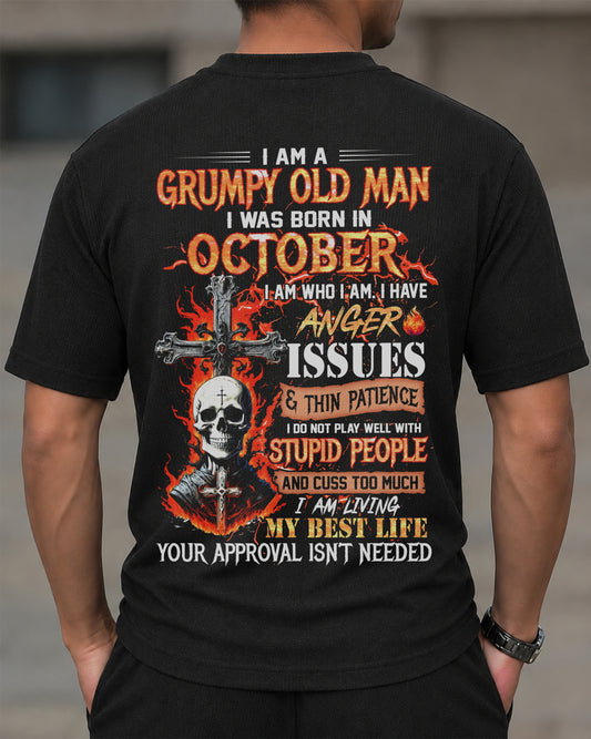 OCTOMBER - I AM A GRUMPY OLD MAN - BIRTHDAY CASUAL SUIT FOR MEN - DTSM10 (SKU2607-235-10)| Waffle casual suit M13