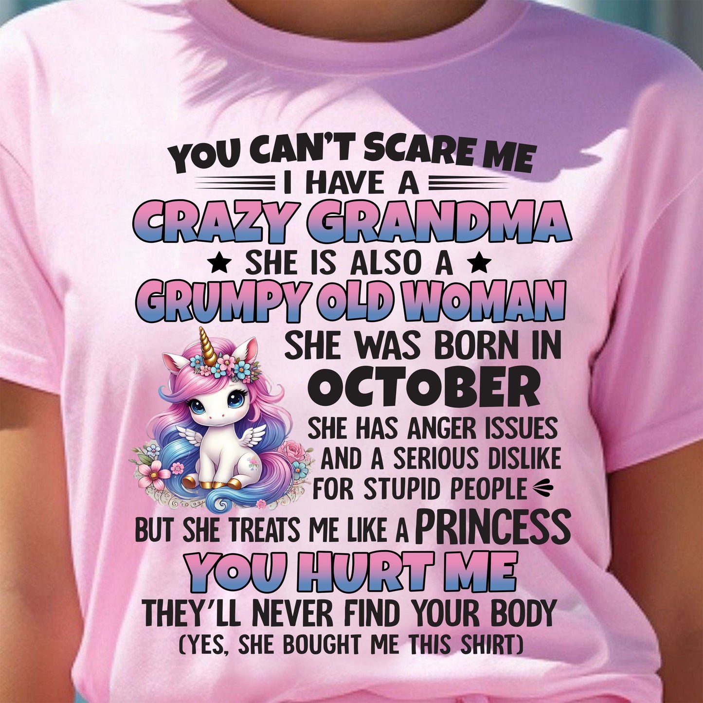 OCTOBER - YOU CAN'T SCARE ME - GIFT FROM GRANDMA - NTTD10 (SKU09-106-10)