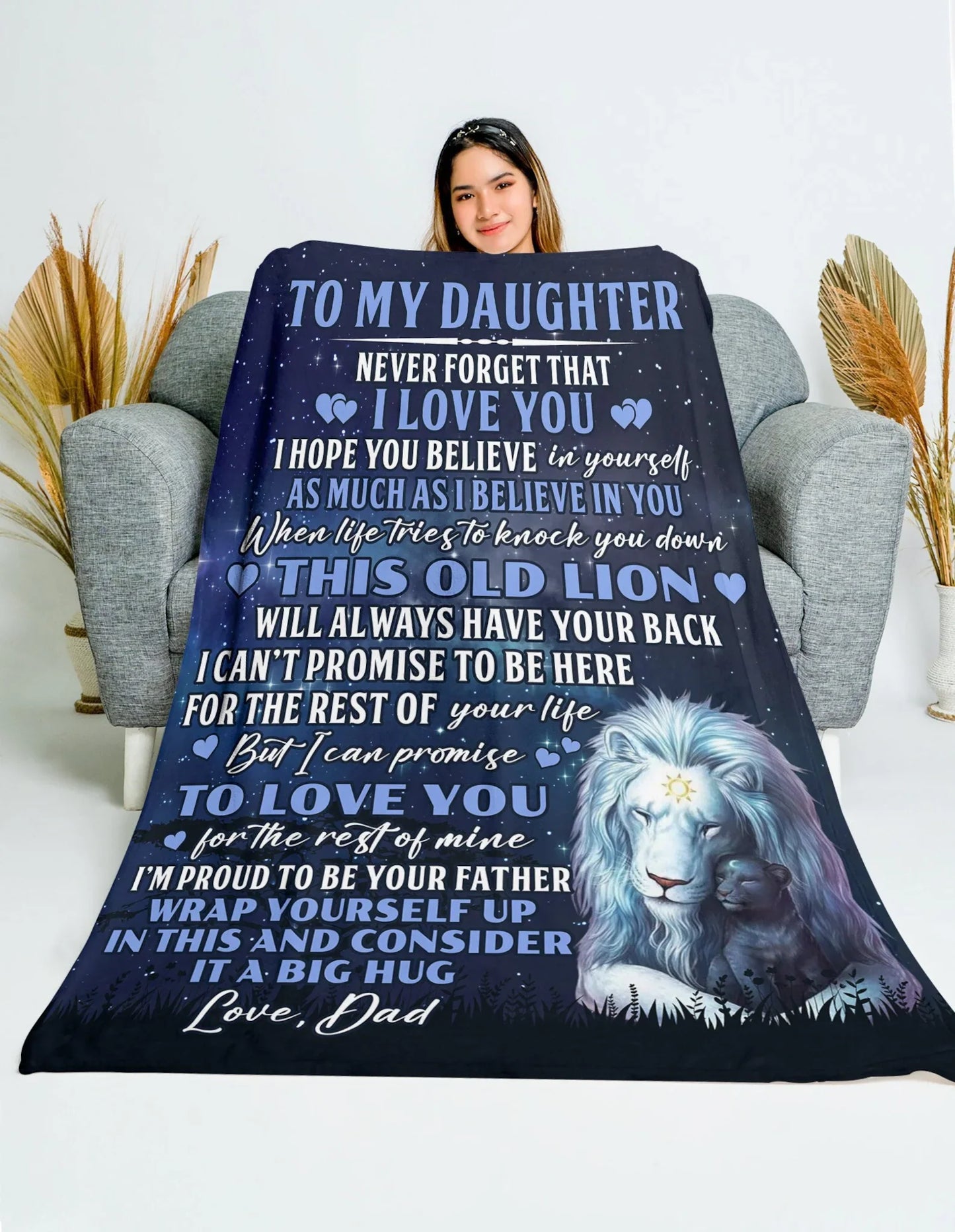 Special Gift For Your Daughter Blanket - From Dad