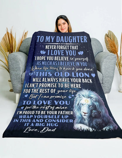 Special Gift For Your Daughter Blanket - From Dad