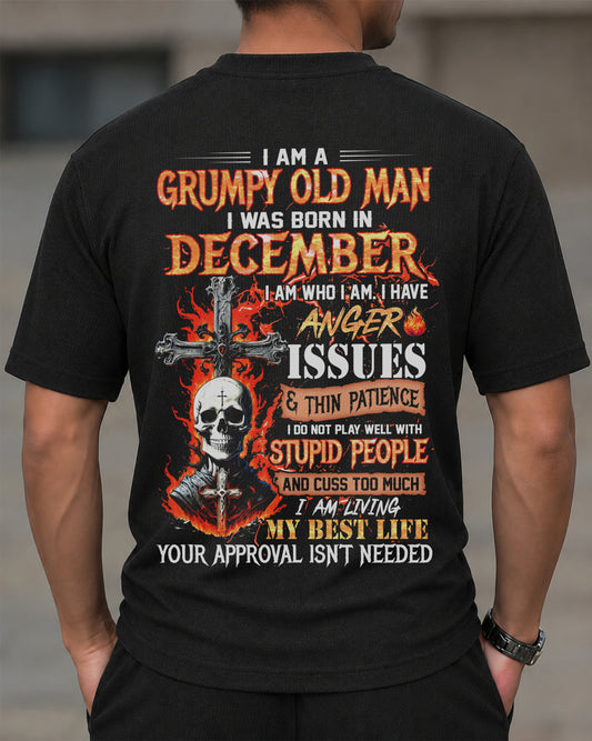 DECEMBER - I AM A GRUMPY OLD MAN - BIRTHDAY CASUAL SUIT FOR MEN - DTSM12 (SKU2607-235-12)| Waffle casual suit M13