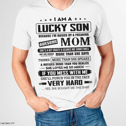 Lucky Son of Awesome Mom - Perfect Gift For Your Son - DTSM00 (SKU08-52-00)
