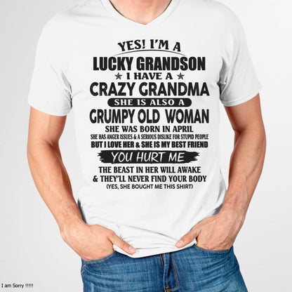 APRIL - LUCKY GRANDSON OF CRAZY GRANDMA -  FROM GRANDMA - DTSM04 (SKU10-173-04)