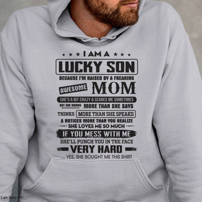 Lucky Son of Awesome Mom - Perfect Gift For Your Son - DTSM00 (SKU08-52-00)