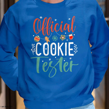 Christmas Shirts for Family, Funny christmas shirts, Christmas Unisex T-Shirt/Hoodie/Sweatshirt HLT00 - Official Cookie Tester Funny Christmas Couples Matching T-Shirt