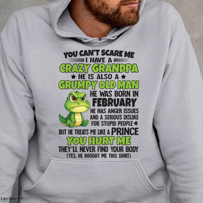 FEBRUARY - YOU CAN’T SCARE ME - GIFT FOR GRANDSON FROM GRANDPA - DTSM02 (SKU09-121-02)