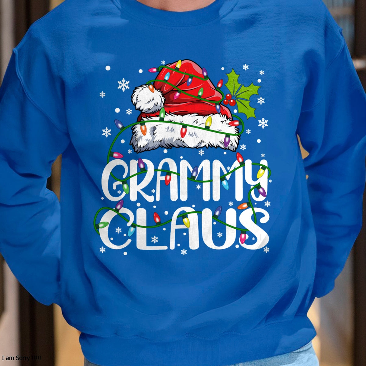 Christmas Shirts for Family, Funny christmas shirts, Christmas Unisex T-Shirt/Hoodie/Sweatshirt HLT00 - Grammy Claus Shirt Christmas Lights Pajama Family Matching Long Sleeve T-Shirt