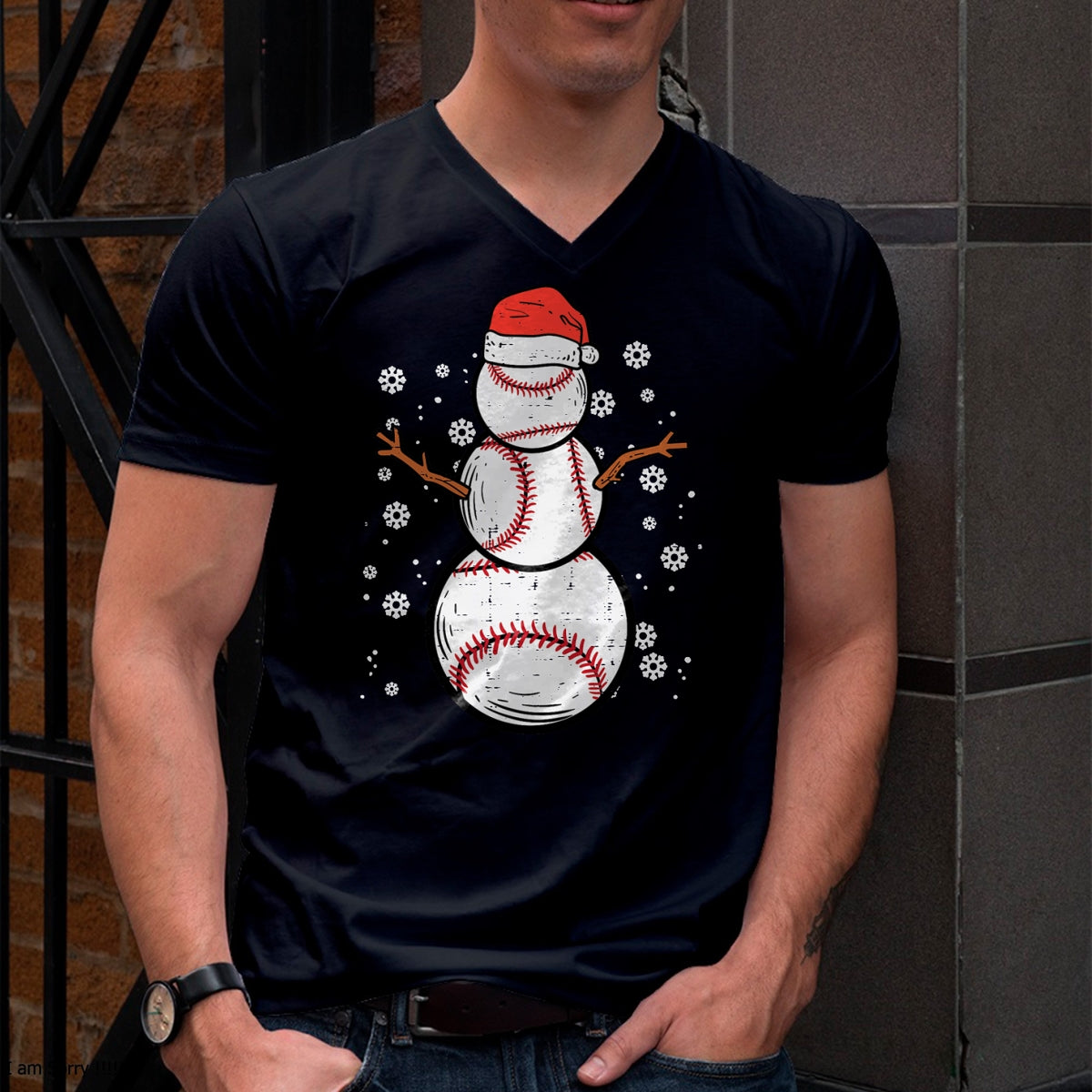 Christmas Shirts for Family, Funny christmas shirts, Christmas Unisex T-Shirt/Hoodie/Sweatshirt HLT00 - Baseball Snowman Xmas Christmas Sports Boys Men Women Kids T-Shirt