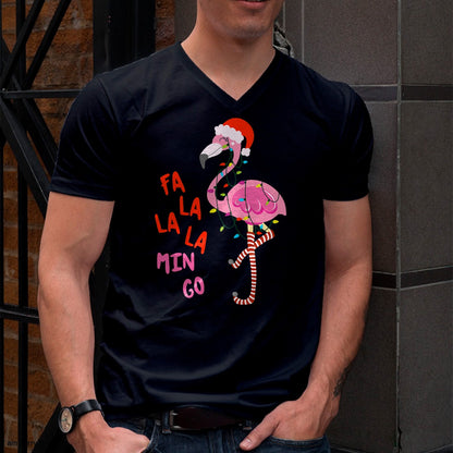 Christmas Shirts for Family, Funny christmas shirts, Christmas Unisex T-Shirt/Hoodie/Sweatshirt HLT00 - Fa La La Mingo Flamingo Christmas Tropical Xmas Tree Lights T-Shirt