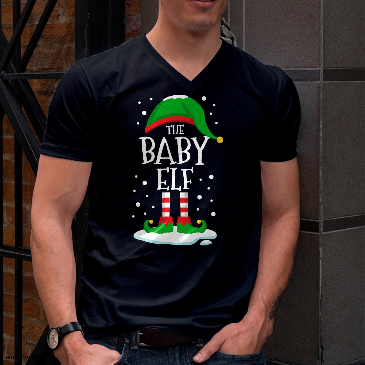 Christmas Shirts for Family, Funny christmas shirts, Christmas Unisex T-Shirt/Hoodie/Sweatshirt HLT00 - The Baby Elf Christmas Family Matching Xmas Group Funny T-Shirt