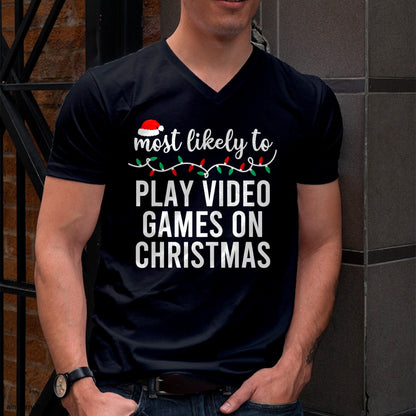 Christmas Shirts for Family, Funny christmas shirts, Christmas Unisex T-Shirt/Hoodie/Sweatshirt HLT00 - Most Likely To Christmas Matching Family Pajamas Funny T-Shirt