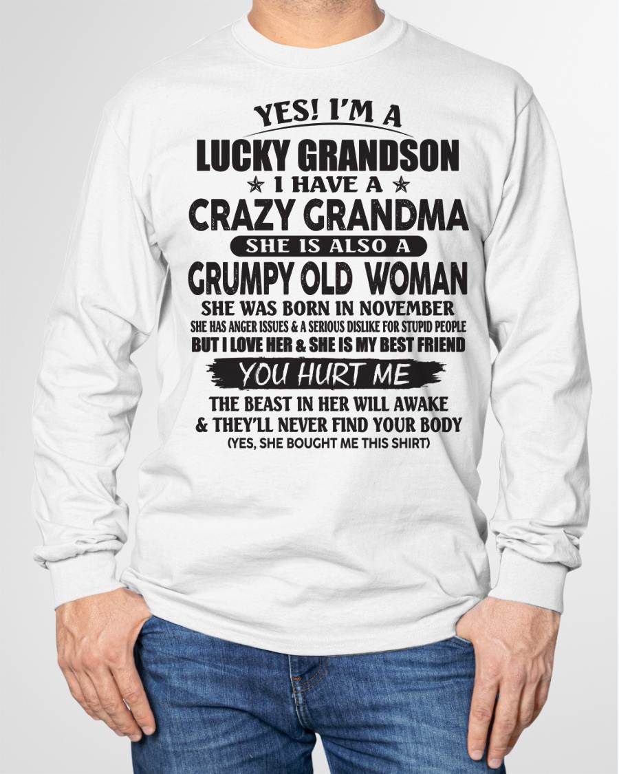 NOVEMBER - LUCKY GRANDSON OF CRAZY GRANDMA -  FROM GRANDMA - DTSM11 (SKU10-173-11)