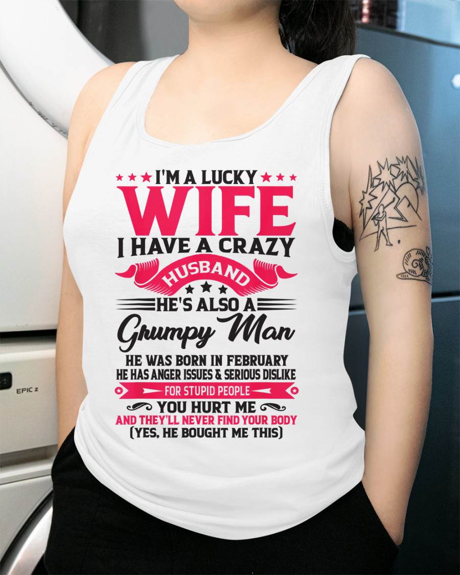 FEBRUARY - TO MY WIFE - I'M A LUCKY WIFE - GIFT FROM HUSBAND - DTSM02 (SKU10-136-02)