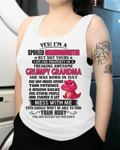 JULY - YES, I'M A SPOILED GRANDDAUGHTER - GIFT FROM GRANDMA - DTSM07 (SKU09-96-07)