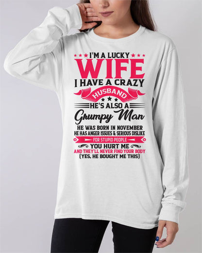 NOVEMBER - TO MY WIFE - I'M A LUCKY WIFE - GIFT FROM HUSBAND - DTSM11 (SKU10-136-11)