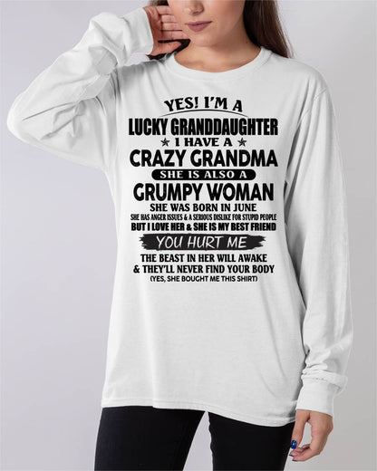 JUNE - LUCKY GRANDDAUGHTER OF CRAZY GRANDMA - PERFECT GIFT FROM GRANDMA - DTSM06 (SKU12-146-06)