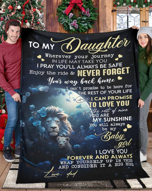 BLANKET FOR DAUGHTER - GIFT FROM DAD - COMFORT & WARMTH GIFT 2 NTTD00 BLANKET FOR DAUGHTER - GIFT FROM DAD - COMFORT & WARMTH GIFT NTTD00 (SKUB07-62)