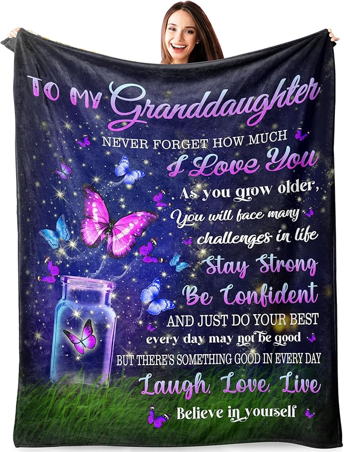 Special Gift For Your Granddaughter Blanket - From Grand (SKUB08-60)