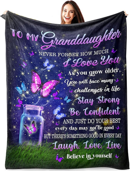 Special Gift For Your Granddaughter Blanket - From Grand (SKUB08-60)