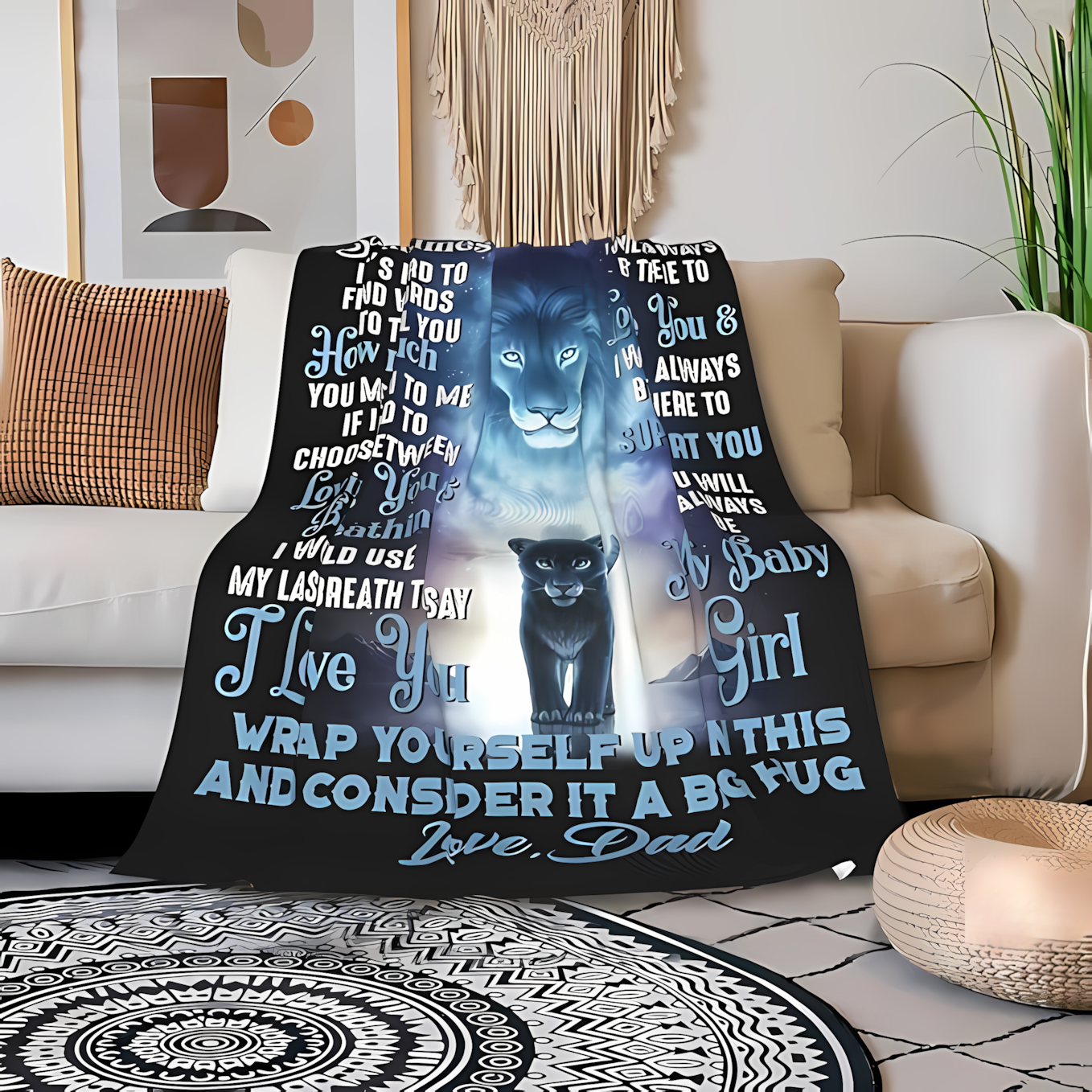 Special Gift For Your Daughter Blanket - From Dad