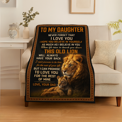Special Gift For Your Daughter Blanket - From Dad (SKUB12-106)