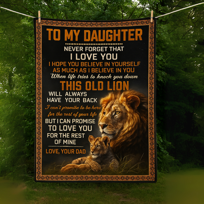 Special Gift For Your Daughter Blanket - From Dad (SKUB12-106)