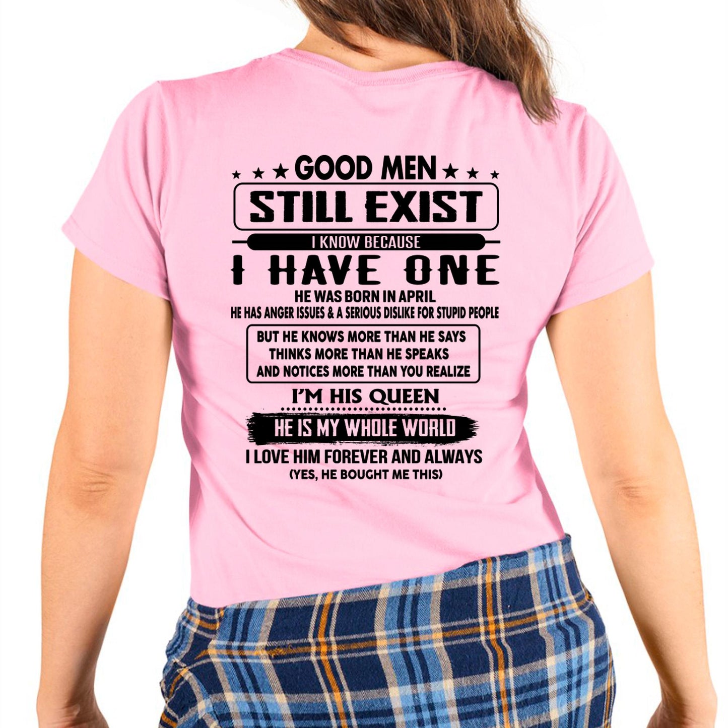 April - Good Men Still Exist - Perfect Gift for Your GirlFriend - DTSM04 (SKU-GMSAU-04)
