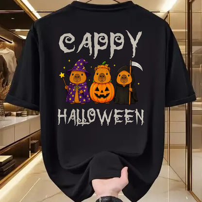 Cute Capybara Shirt, Funny Capybara UnisexT-Shirt/Hoodie/Sweatshirt HLT00 - Cappy Halloween Funny Capybara Witch Pumpkin Reaper Spooky T-Shirt