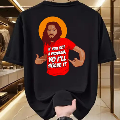 Christian Tee, Christian Faith Unisex T-Shirt/Hoodie/Sweatshirt HLT00 - Funny Jesus Christian Meme Yo I_ll Solve It Christmas T-Shirt
