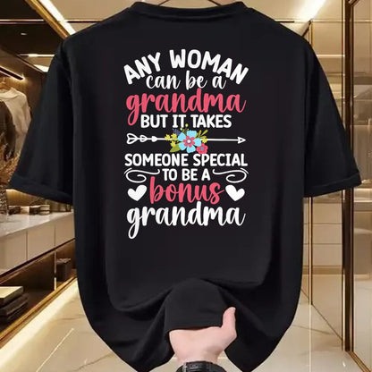 Best Grandma Shirt, Proud Grandma Unisex T-Shirt/Hoodie/Sweatshirt HLT00 - To Be A Bonus Grandma Bonus Grandmother Step Grandma T-Shirt