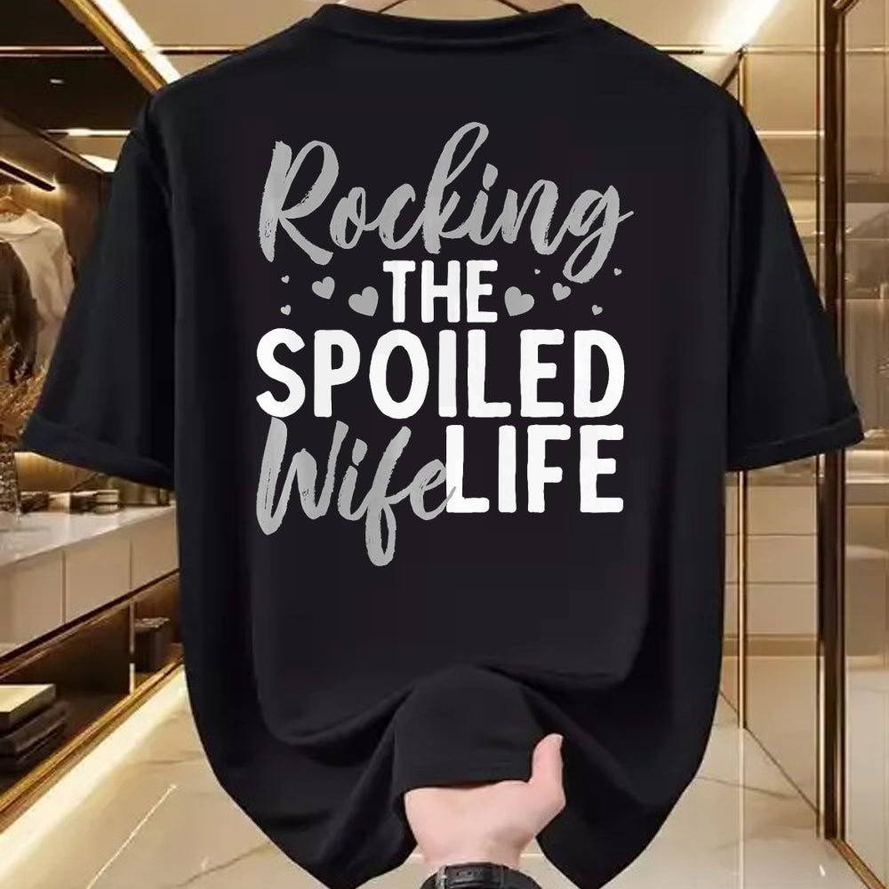 Best Wife Shirt, Wife and Husband Unisex T-Shirt/Hoodie/Sweatshirt HLT00 - Gift for wife T shirt, spoiled wife   Funny Spoiled Wife Art For Women Husband Spoiled Wife Life Pre (4)
