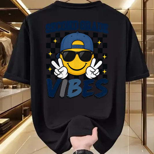 Best Student Shirt, Funny Back To School UnisexT-Shirt/Hoodie/Sweatshirt HLT00 - Retro Second Grade Vibes Back to School 2nd Grade Boys Kids T-Shirt