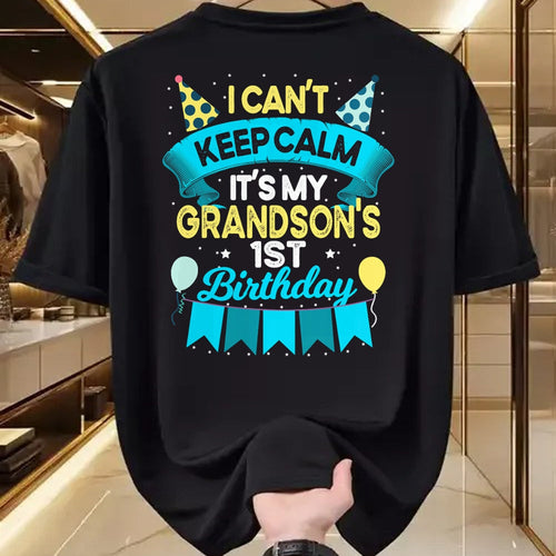 Best Grandma Shirt, Proud Grandma Unisex T-Shirt/Hoodie/Sweatshirt HLT00 - 1 Years Old Grandson Gift It_s My Grandson 1st Birthday T-Shirt
