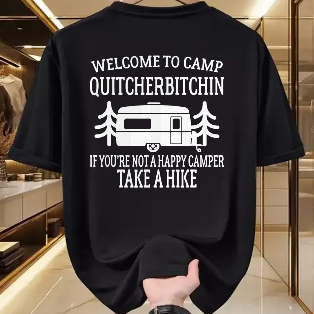 Funny Camping Shirt, Gift For Camping Lover Unisex T-Shirt/Hoodie/Sweatshirt HLT00 - Welcome to Camp Quitcherbitchin - Funny Camping T-Shirt