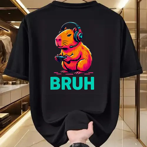 Cute Capybara Shirt, Funny Capybara UnisexT-Shirt/Hoodie/Sweatshirt HLT00 - Bruh Capybaras Bruh Video Games Boys Capybara T-Shirt