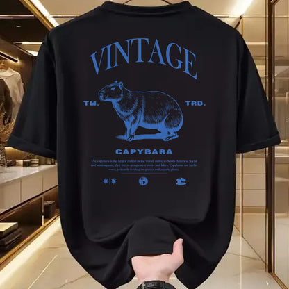 Cute Capybara Shirt, Funny Capybara Unisex T-Shirt/Hoodie/Sweatshirt HLT00 - Capybara Vintage Long Sleeve T-Shirt