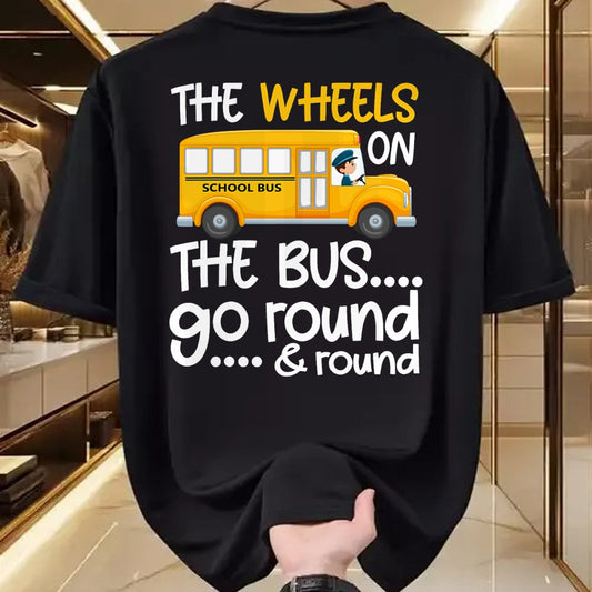 Best Student Shirt, Funny Back To School UnisexT-Shirt/Hoodie/Sweatshirt HLT00 - The Wheels On The Bus Toddler Kids Back to School T-Shirt